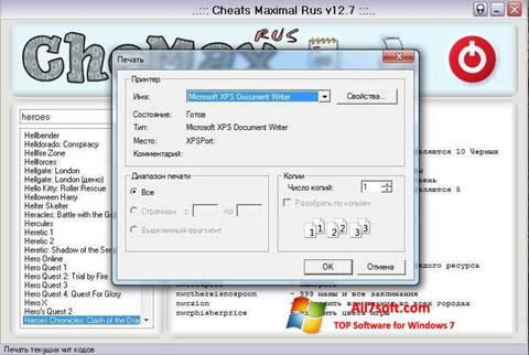 Screenshot CheMax for Windows 7