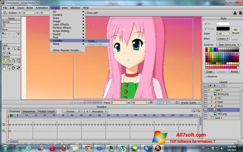 Screenshot Anime Studio for Windows 7