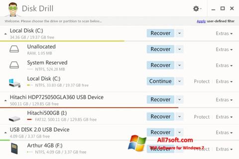 Screenshot Disk Drill for Windows 7