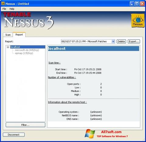 Screenshot Nessus for Windows 7