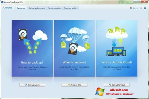 Screenshot Acronis True Image for Windows 7