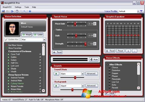 Screenshot MorphVOX Junior for Windows 7