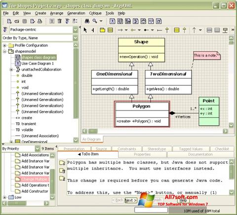Screenshot ArgoUML for Windows 7