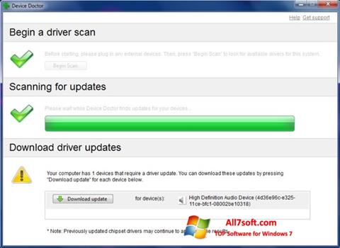 Screenshot Device Doctor for Windows 7