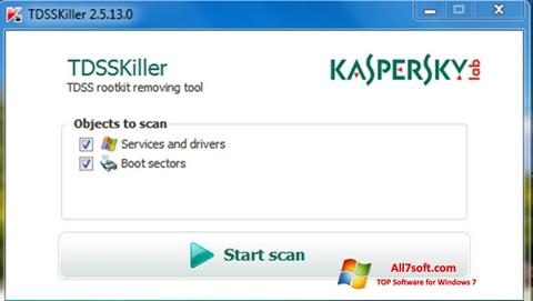 Screenshot Kaspersky TDSSKiller for Windows 7