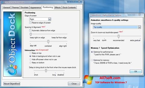 Screenshot ObjectDock for Windows 7