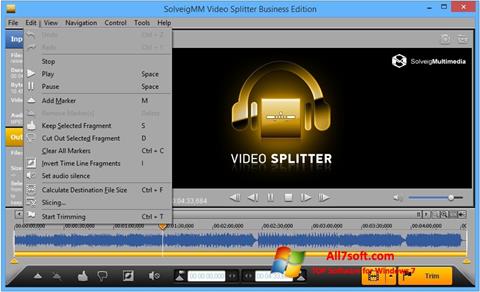 Screenshot SolveigMM Video Splitter for Windows 7