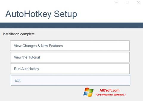 Screenshot AutoHotkey for Windows 7