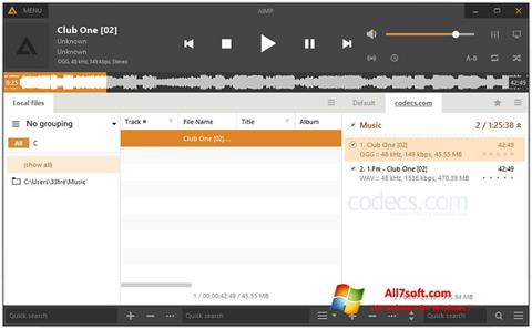 Screenshot AIMP for Windows 7