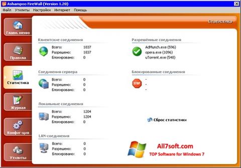 Screenshot Ashampoo Firewall for Windows 7