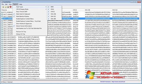 Screenshot HashMyFiles for Windows 7
