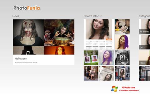 Screenshot PhotoFunia for Windows 7