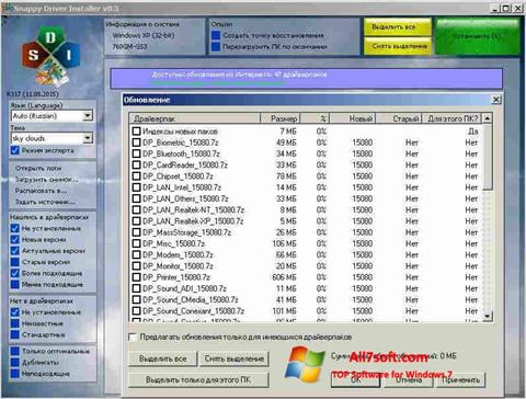 Screenshot Snappy Driver Installer for Windows 7
