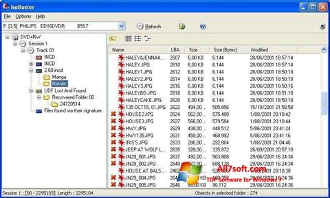Screenshot IsoBuster for Windows 7