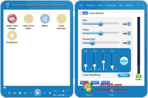 Screenshot AV Voice Changer Diamond for Windows 7