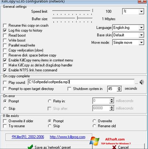 Screenshot KillCopy for Windows 7