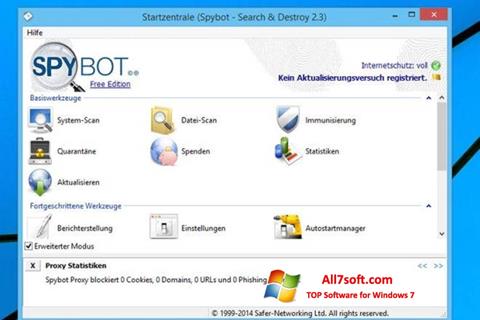 Screenshot SpyBot for Windows 7