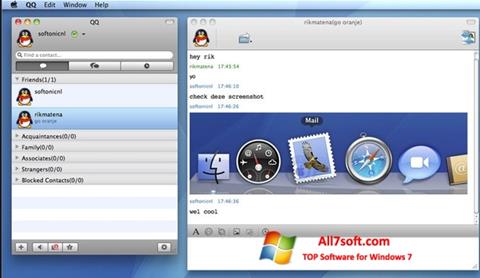 Screenshot QQ International for Windows 7
