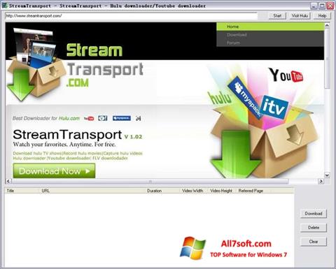 Screenshot StreamTransport for Windows 7