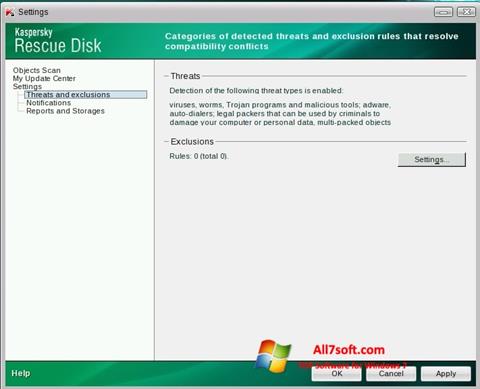 Screenshot Kaspersky Rescue Disk for Windows 7