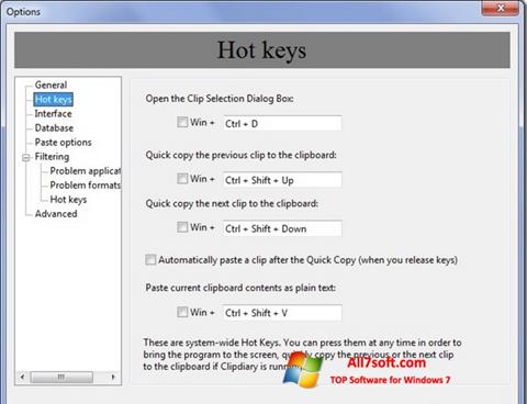 Screenshot Clipdiary for Windows 7