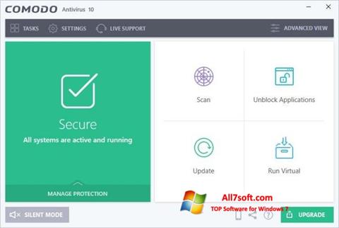 Screenshot Comodo Antivirus for Windows 7